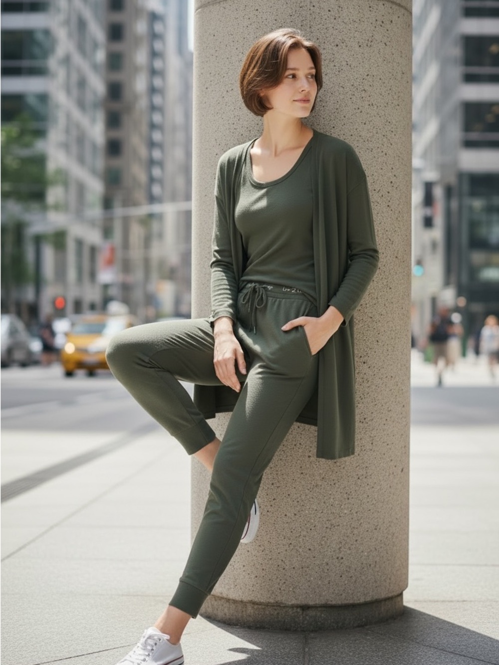 Women’s Olive Green Jogger Pants
